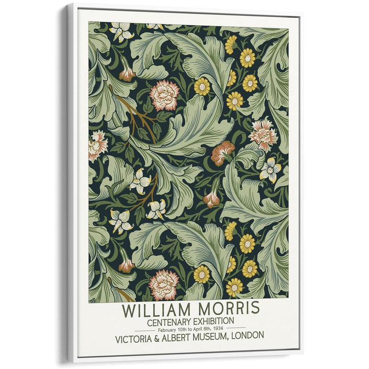 William Morris Leicester | Great Britain A4 210 X 297Mm 8.3 11.7 Inches / Canvas Floating Frame: