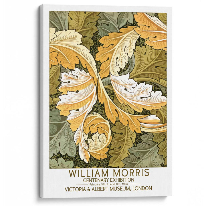 William Morris Acanthus | Great Britain A4 210 X 297Mm 8.3 11.7 Inches / Stretched Canvas Print Art