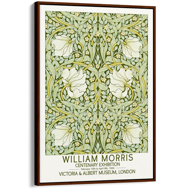 William Morris Pimpernel | Great Britain A4 210 X 297Mm 8.3 11.7 Inches / Canvas Floating Frame: