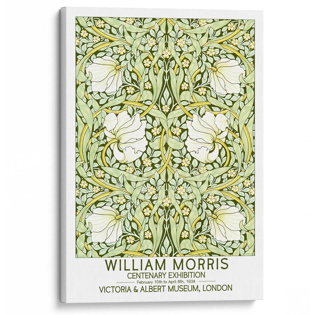 William Morris Pimpernel | Great Britain A4 210 X 297Mm 8.3 11.7 Inches / Stretched Canvas Print Art