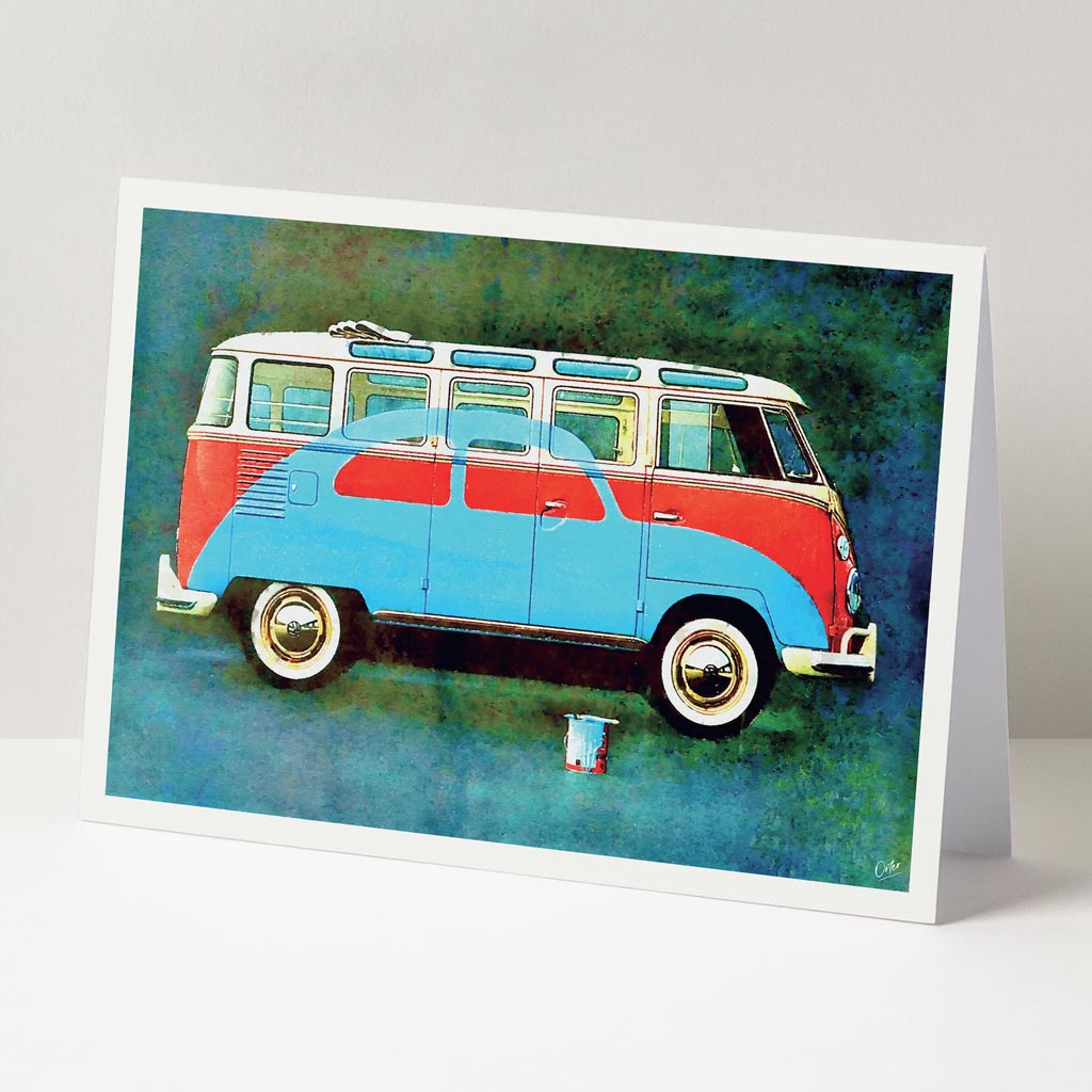 GREETING CARD | VW KOMBI POP ART