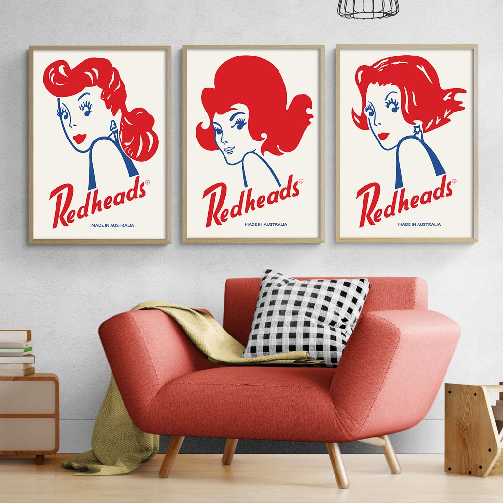 REDHEADS MATCHES FRAMED SET