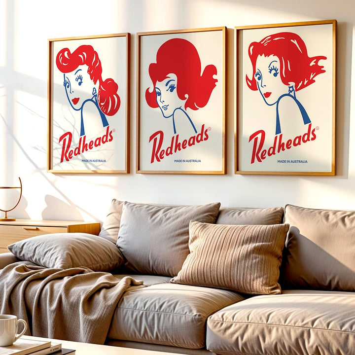 REDHEADS MATCHES FRAMED SET