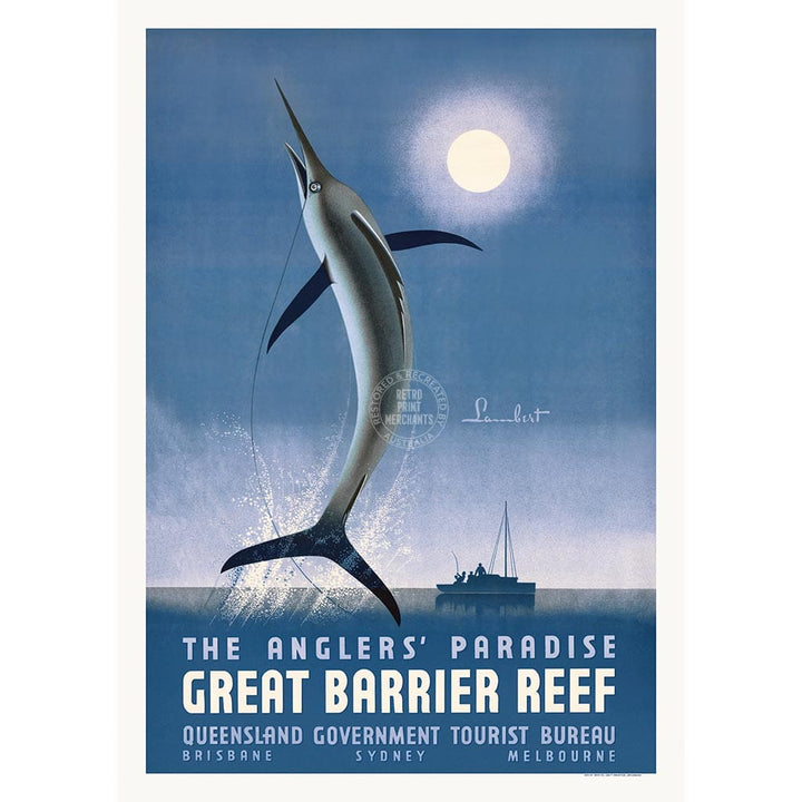 ANGLERS’ PARADISE QUEENSLAND | AUSTRALIA A2 | 420 x 594mm | 16.5 x 23.4 inches / Unframed Print Print Art