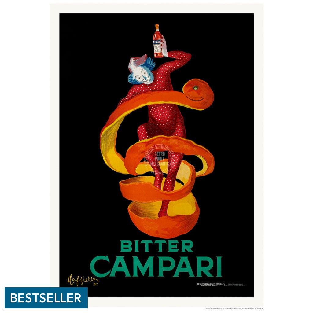 Bitter Campari | Italy A3 297 X 420Mm 11.7 16.5 Inches / Unframed Print Art