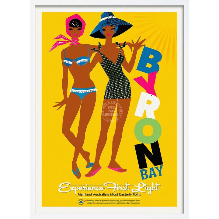 Byron Bay | Australia 422Mm X 295Mm 16.6 11.6 A3 / White Print Art