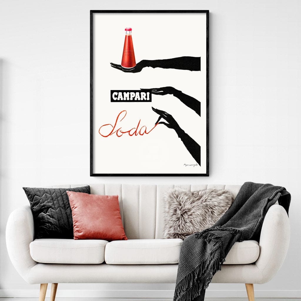 Campari Hands 1960S | Italy A3 297 X 420Mm 11.7 16.5 Inches / Unframed Print Art