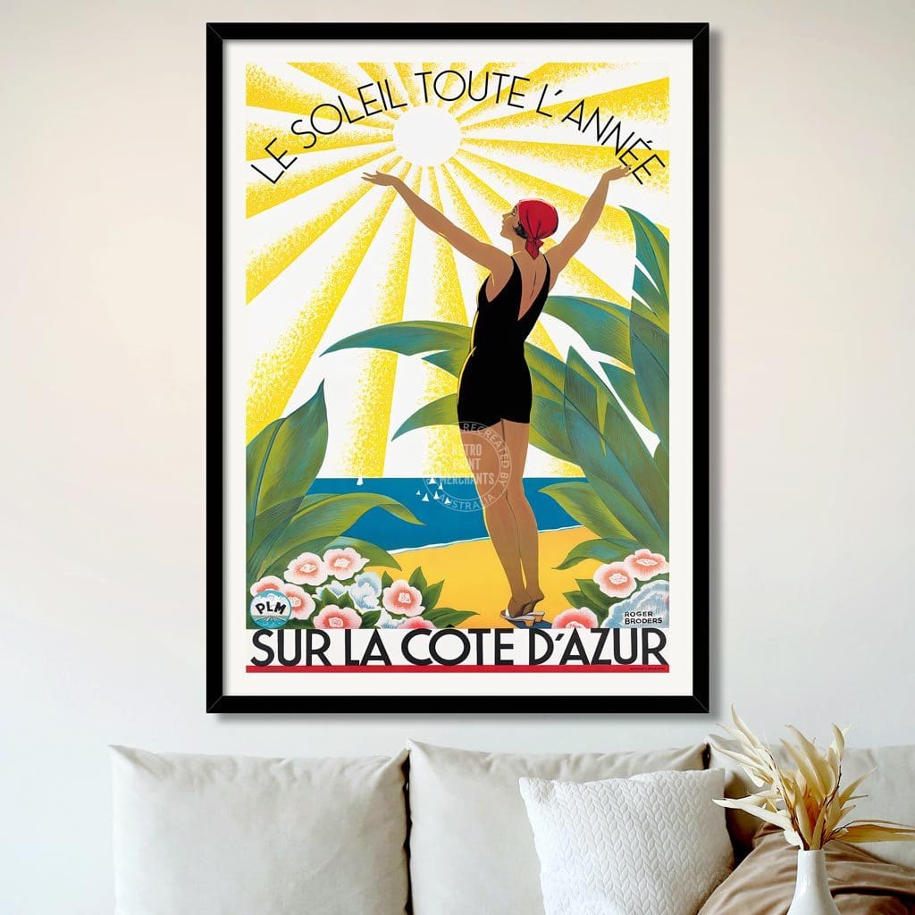 Cote Dazur 1931 | France Print Art