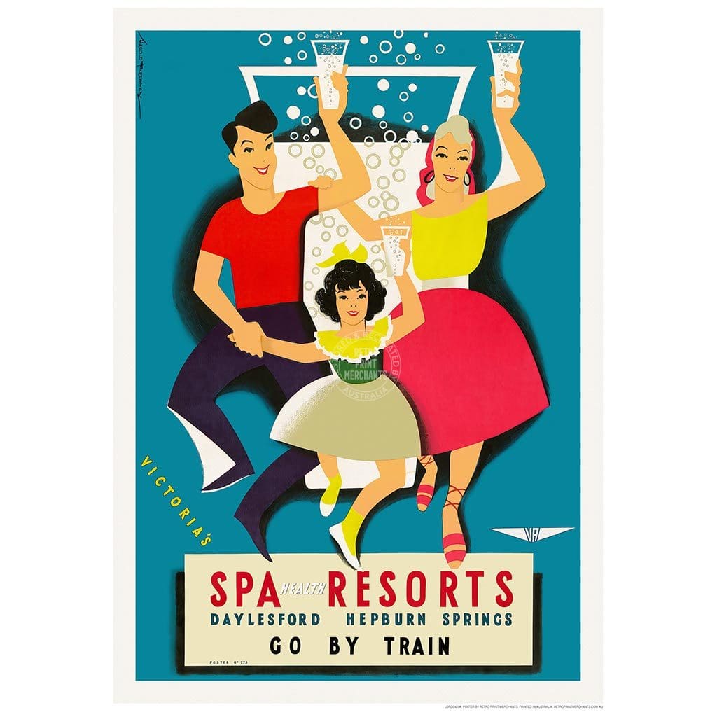 Daylesford & Hepburn Springs | Australia 422Mm X 295Mm 16.6 11.6 A3 / Unframed Print Art