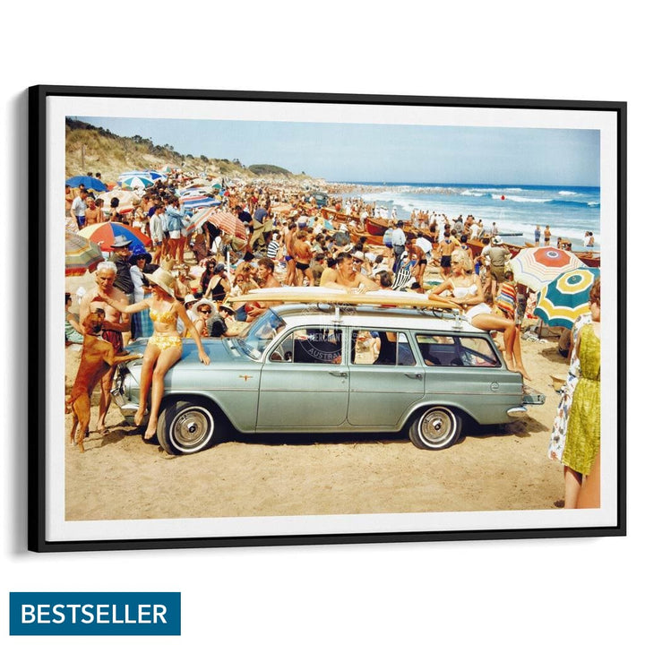 Eh Holden | Australia A3 297 X 420Mm 11.7 16.5 Inches / Canvas Floating Frame - Black Timber Print