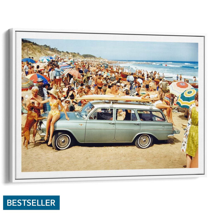 Eh Holden | Australia A3 297 X 420Mm 11.7 16.5 Inches / Canvas Floating Frame - White Timber Print