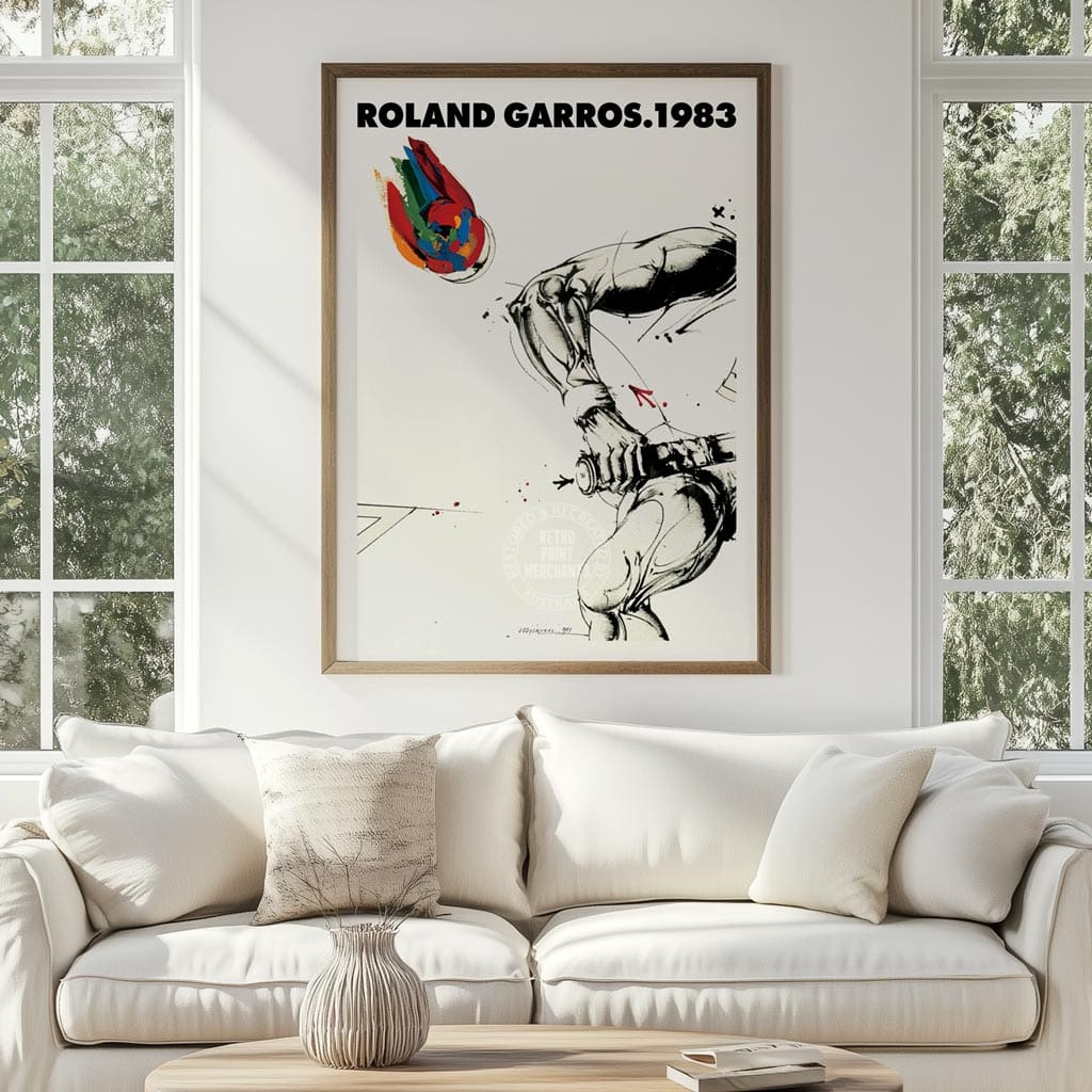 FRENCH OPEN TENNIS 1983 | FRANCE Print Art