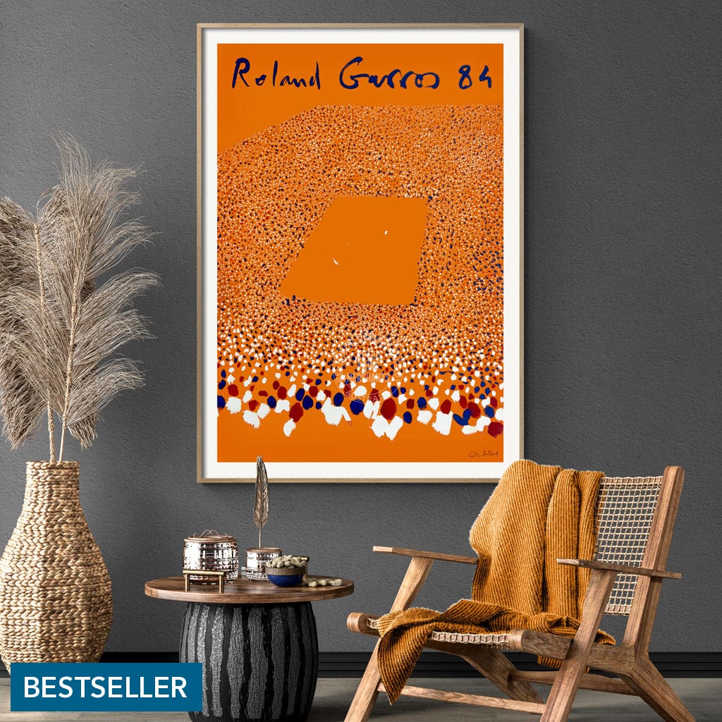 French Open Tennis 1984 | France A3 297 X 420Mm 11.7 16.5 Inches / Unframed Print Art