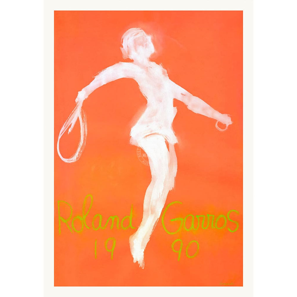 FRENCH OPEN TENNIS 1990 | FRANCE A2 | 420 x 594mm | 16.5 x 23.4 inches / Unframed Print Print Art