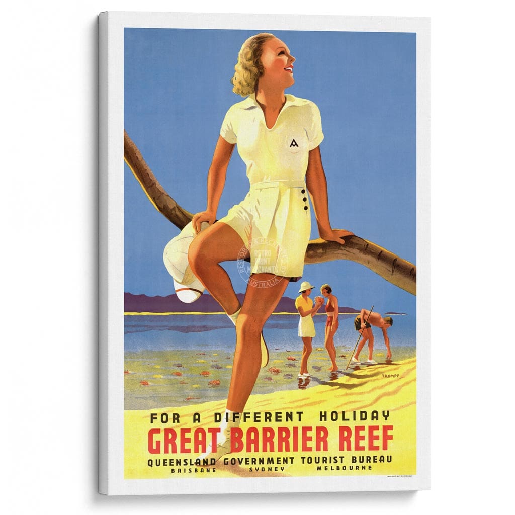 GREAT BARRIER REEF HOLIDAY | AUSTRALIA A3 | 297 x 420mm | 11.7 x 16.5 inches / Stretched Canvas Print Art