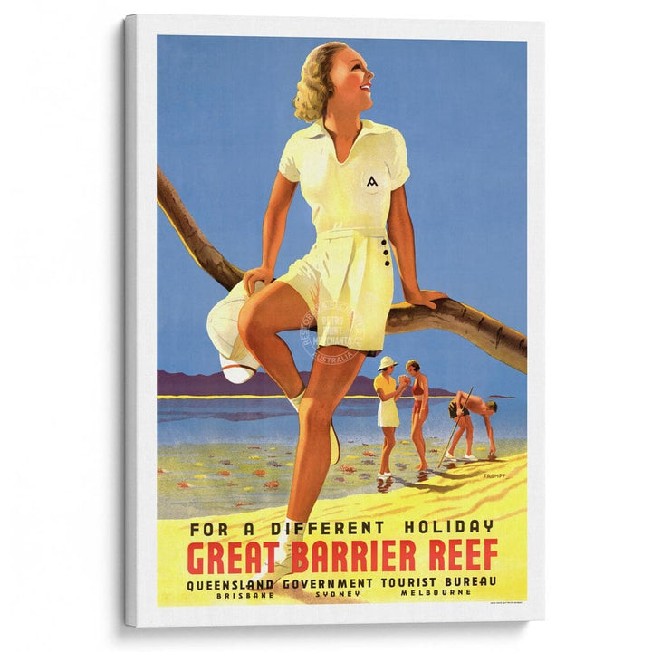 GREAT BARRIER REEF HOLIDAY | AUSTRALIA A3 | 297 x 420mm | 11.7 x 16.5 inches / Stretched Canvas Print Art