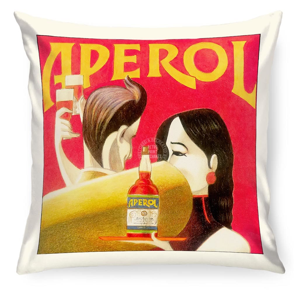 Linen Cushion Cover | Aperol 1990 Linen Cushion Cover