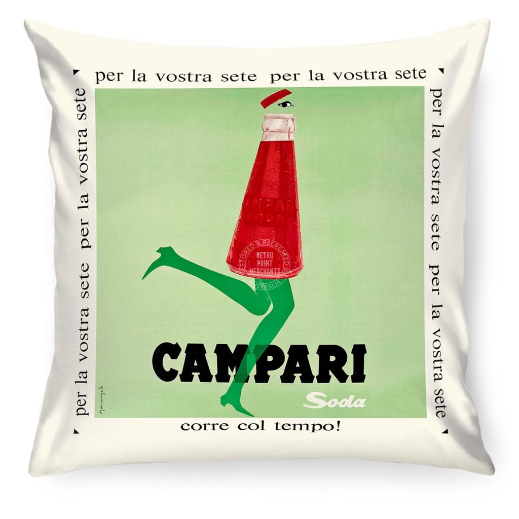 Linen Cushion Cover | Campari Soda Linen Cushion Cover