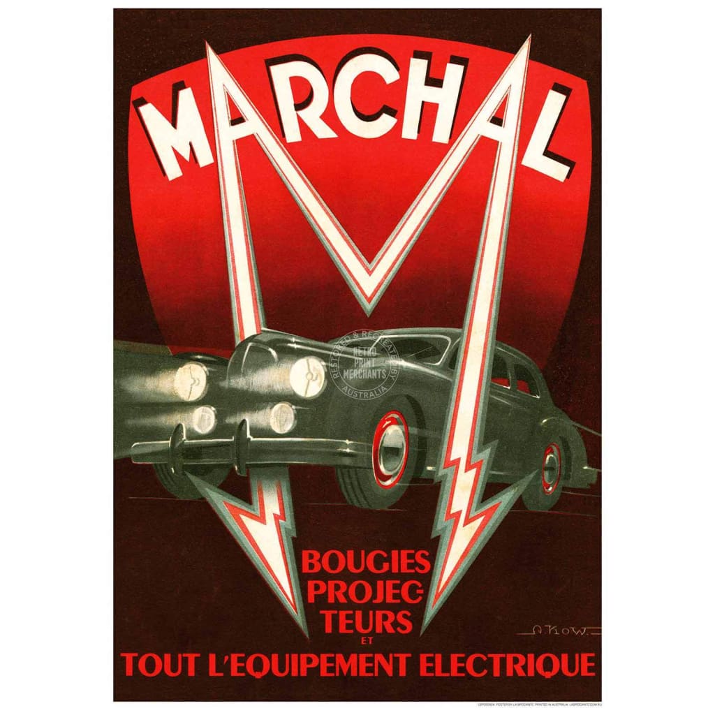 Marchal Headlights | France Print Art