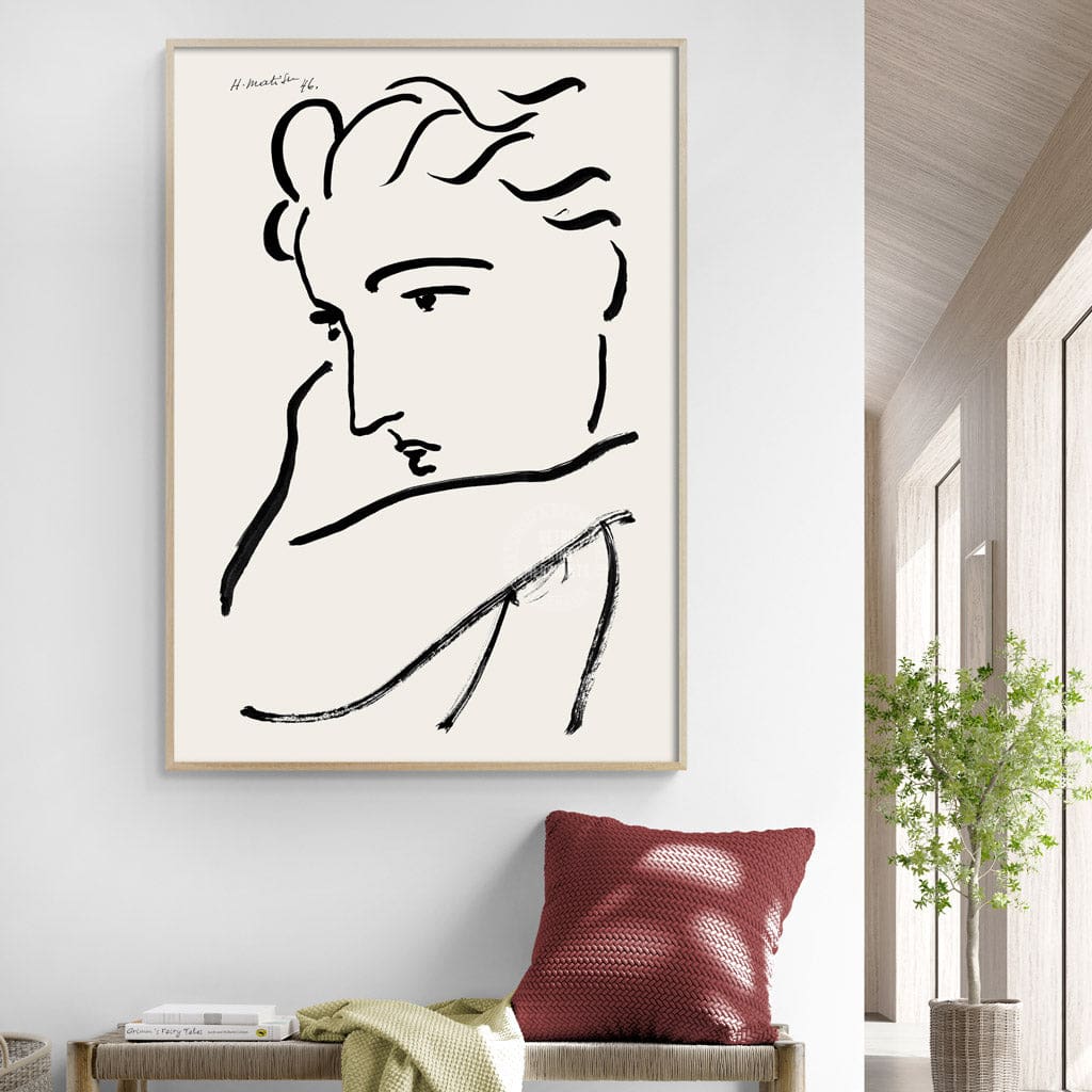 Matisse Profil De Femme | France A3 297 X 420Mm 11.7 16.5 Inches / Unframed Print Art