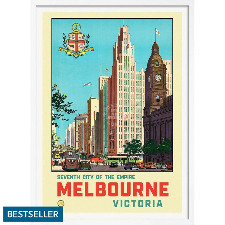 Melbourne 1930 | Australia 422Mm X 295Mm 16.6 11.6 A3 / White Print Art