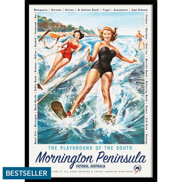 Mornington Peninsula: The Playground Of South | Australia 422Mm X 295Mm 16.6 11.6 A3 / Black Print