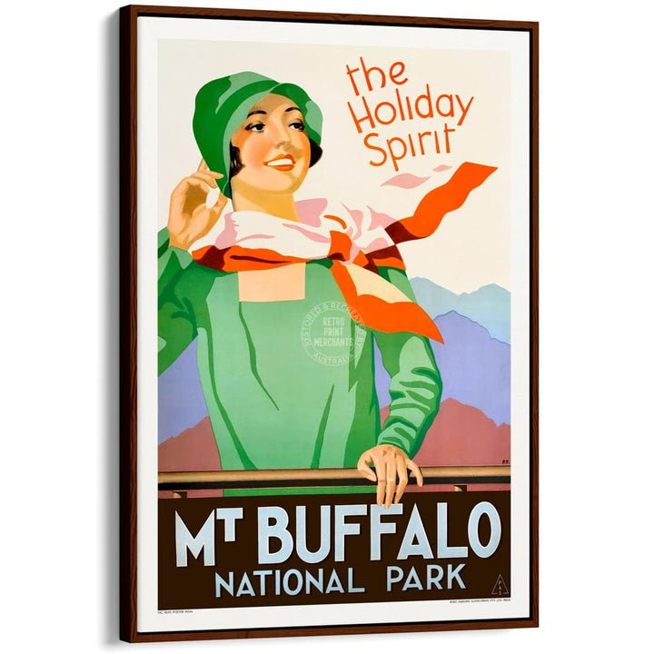 Mt Buffalo Holiday Spirit | Australia A3 297 X 420Mm 11.7 16.5 Inches / Canvas Floating Frame: