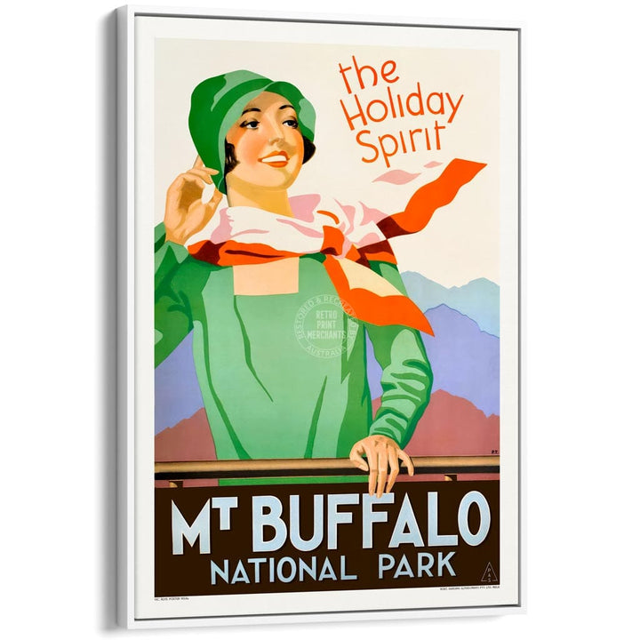 Mt Buffalo Holiday Spirit | Australia A3 297 X 420Mm 11.7 16.5 Inches / Canvas Floating Frame: