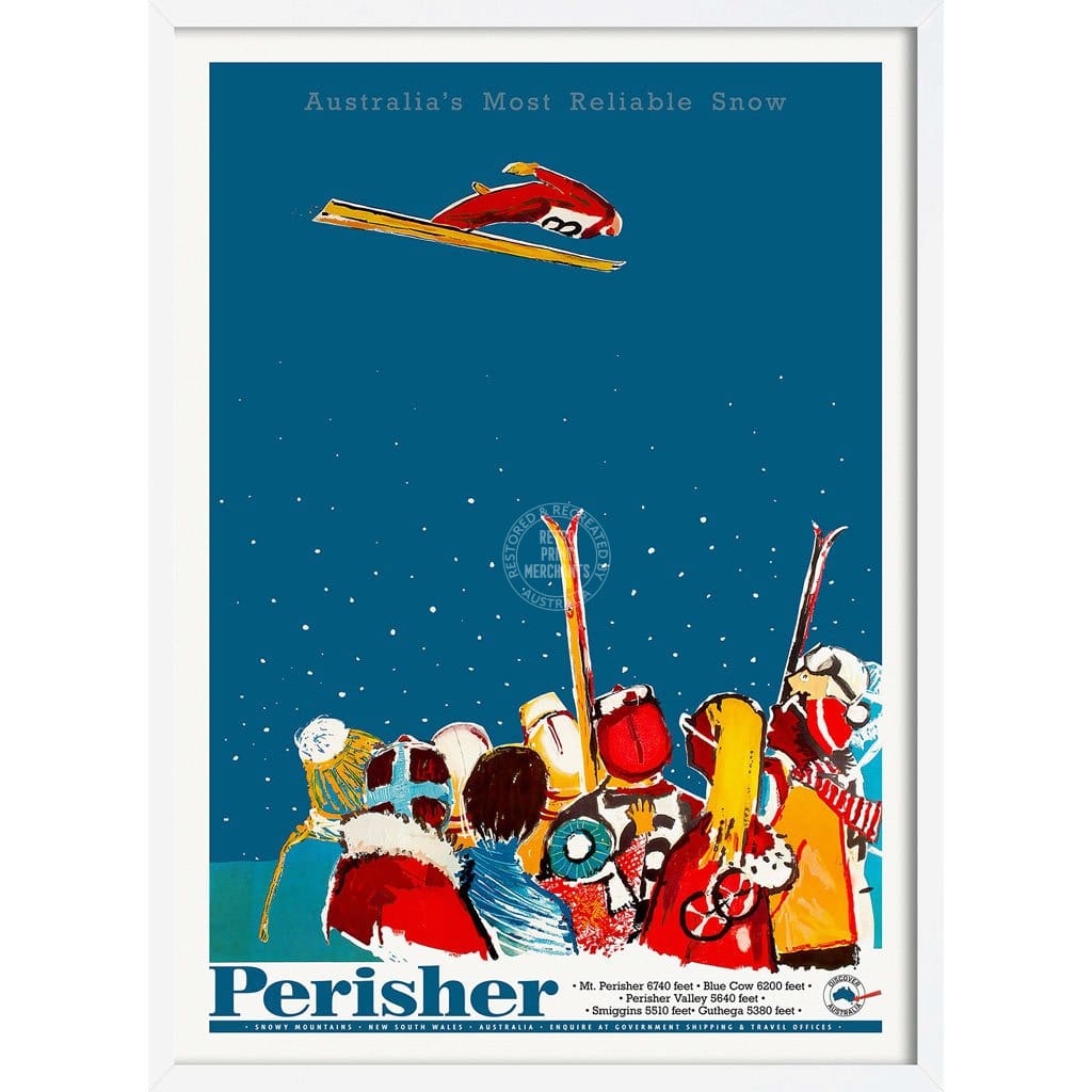 Perisher: Australias Most Reliable Snow | Australia 422Mm X 295Mm 16.6 11.6 A3 / White Print Art