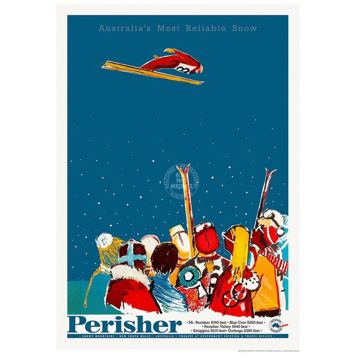 Perisher: Australias Most Reliable Snow | Australia 422Mm X 295Mm 16.6 11.6 A3 / Unframed Print Art