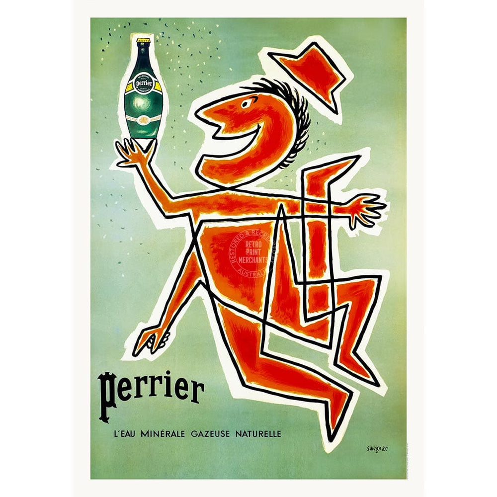 PERRIER JUMP 1950 | FRANCE A2 | 420 x 594mm | 16.5 x 23.4 inches / Unframed Print Print Art