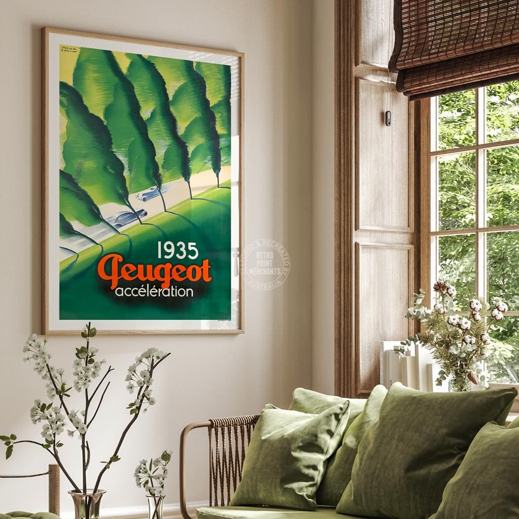 PEUGEOT ACCELERATION 1935 | FRANCE Print Art