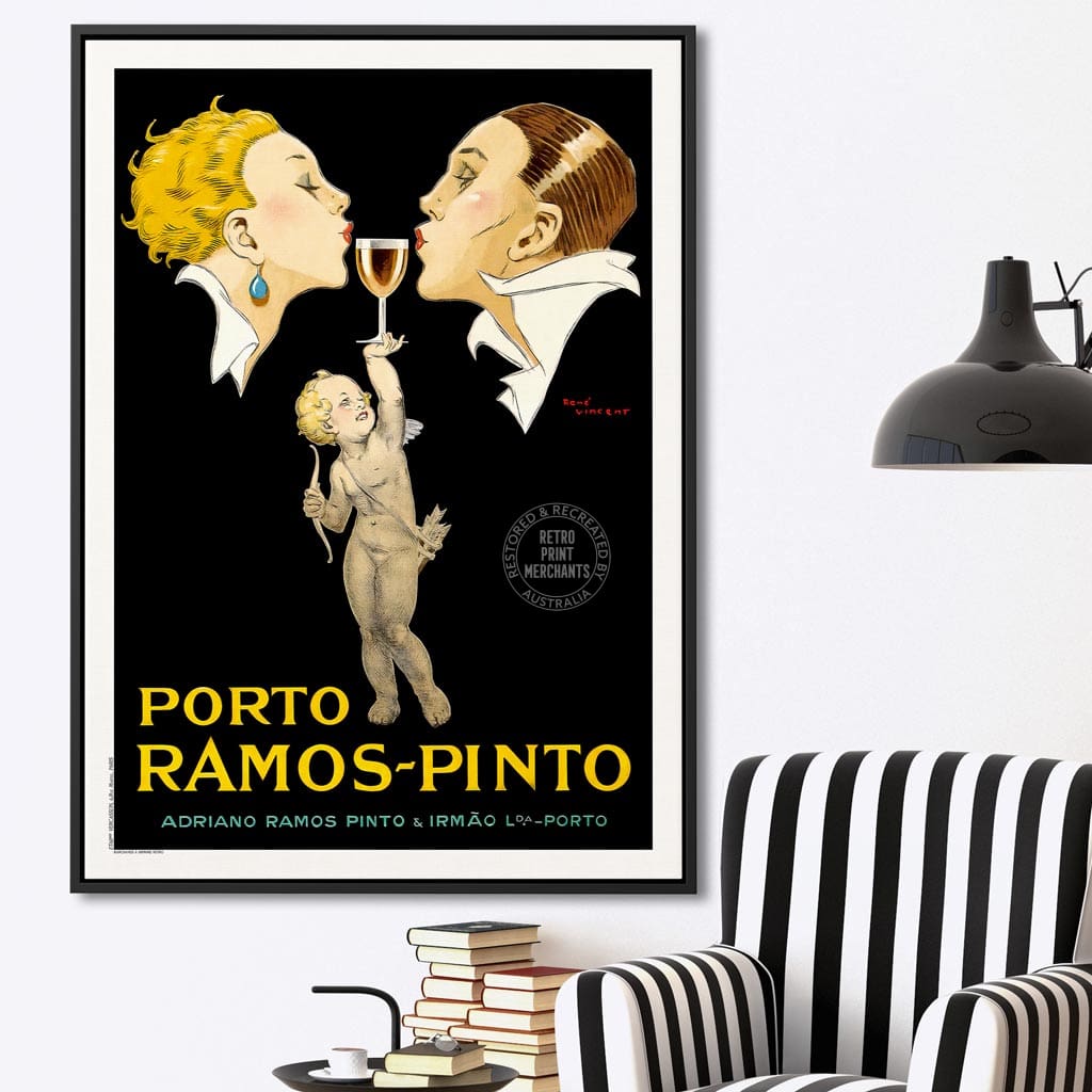 Porto Ramos-Pinto Retro Wall Print | Retro Print Merchants