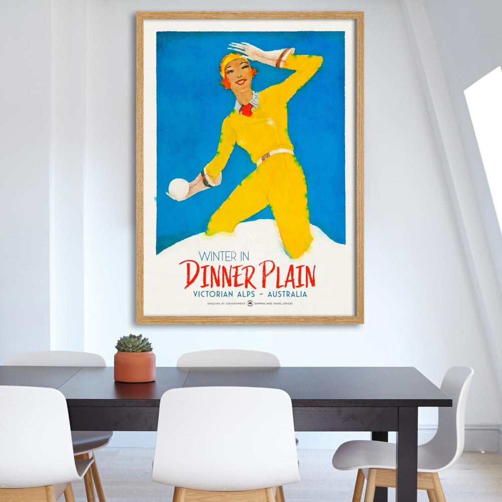 Ski Dinner Plain | Australia Print Art