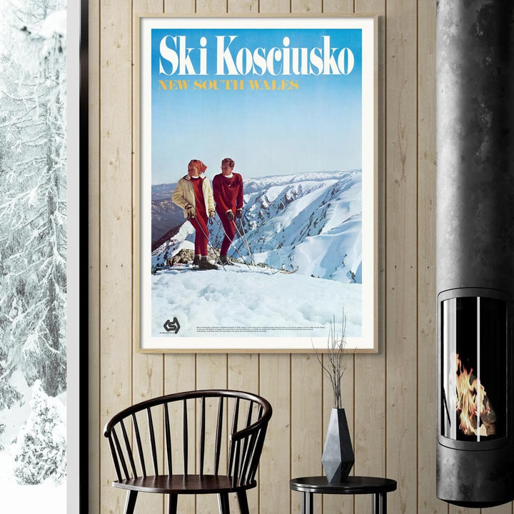 Ski Kosciuszko | Australia A3 297 X 420Mm 11.7 16.5 Inches / Unframed Print Art