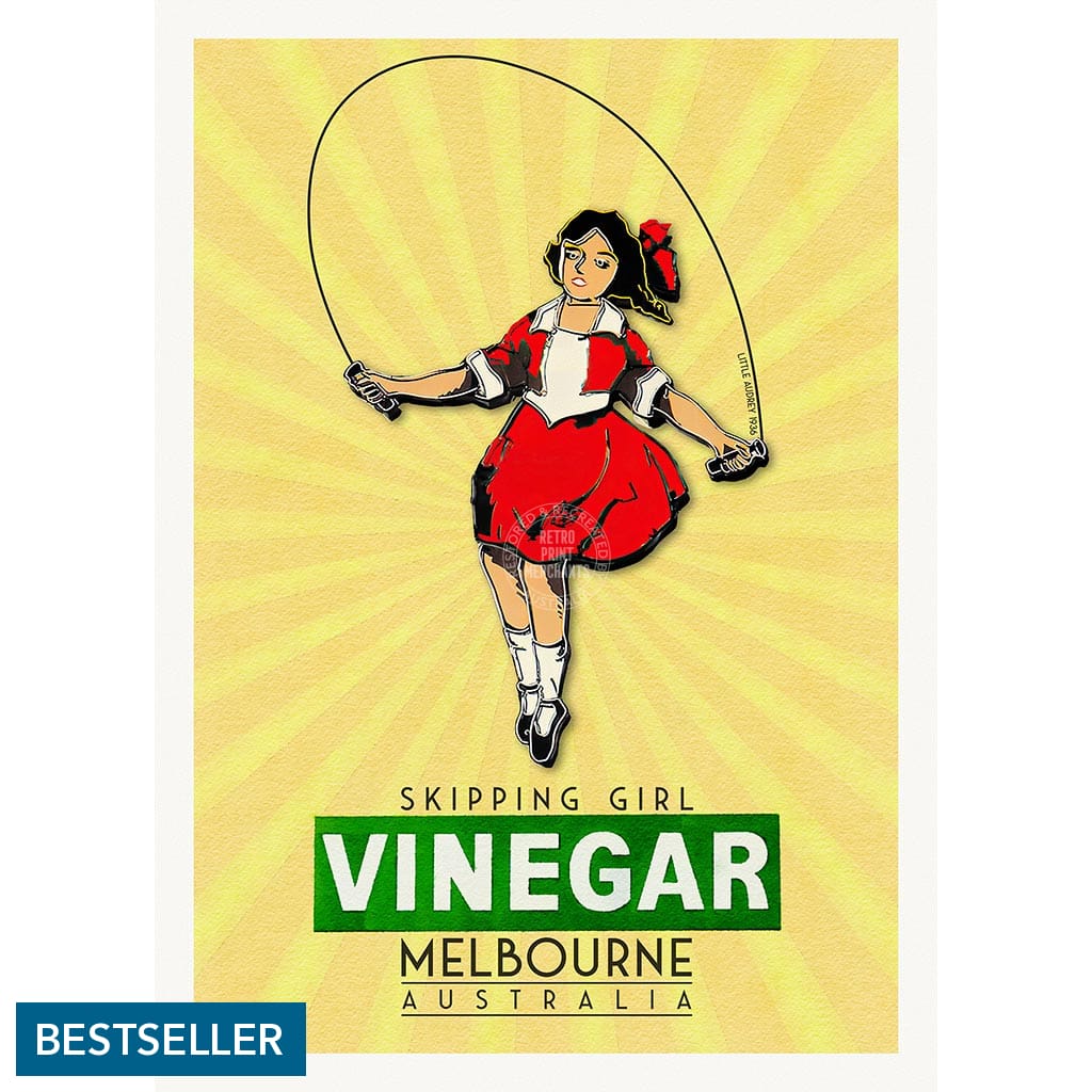 Skipping Girl | Australia A3 297 X 420Mm 11.7 16.5 Inches / Unframed Print Art