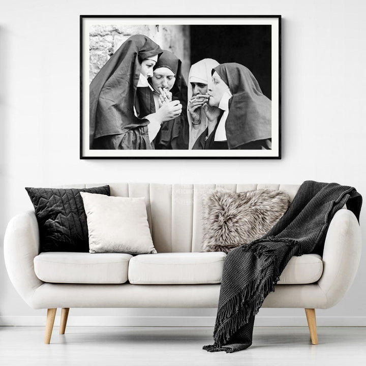 Smoking Nuns | Uk Print Art