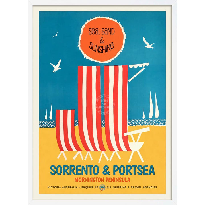 Sorrento & Portsea | Australia 422Mm X 295Mm 16.6 11.6 A3 / White Print Art