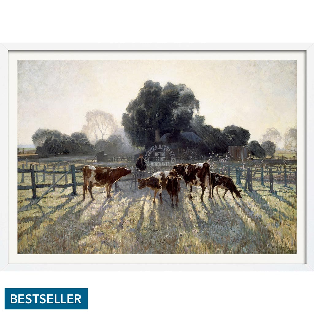 SPRING FROST | AUSTRALIA A3 | 297 x 420mm | 11.7 x 16.5 inches / Framed Print: White Timber Print Art