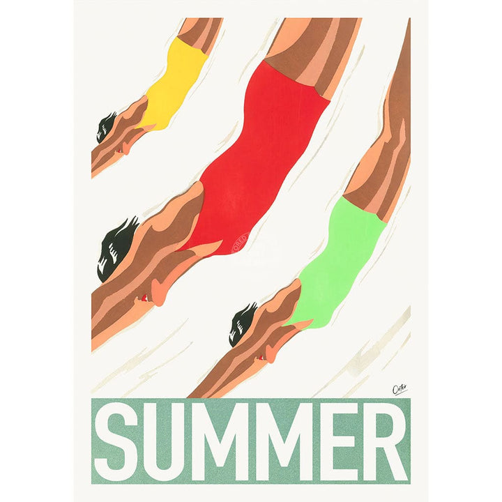 Summer | Worldwide A4 210 X 297Mm 8.3 11.7 Inches / Unframed Print Art