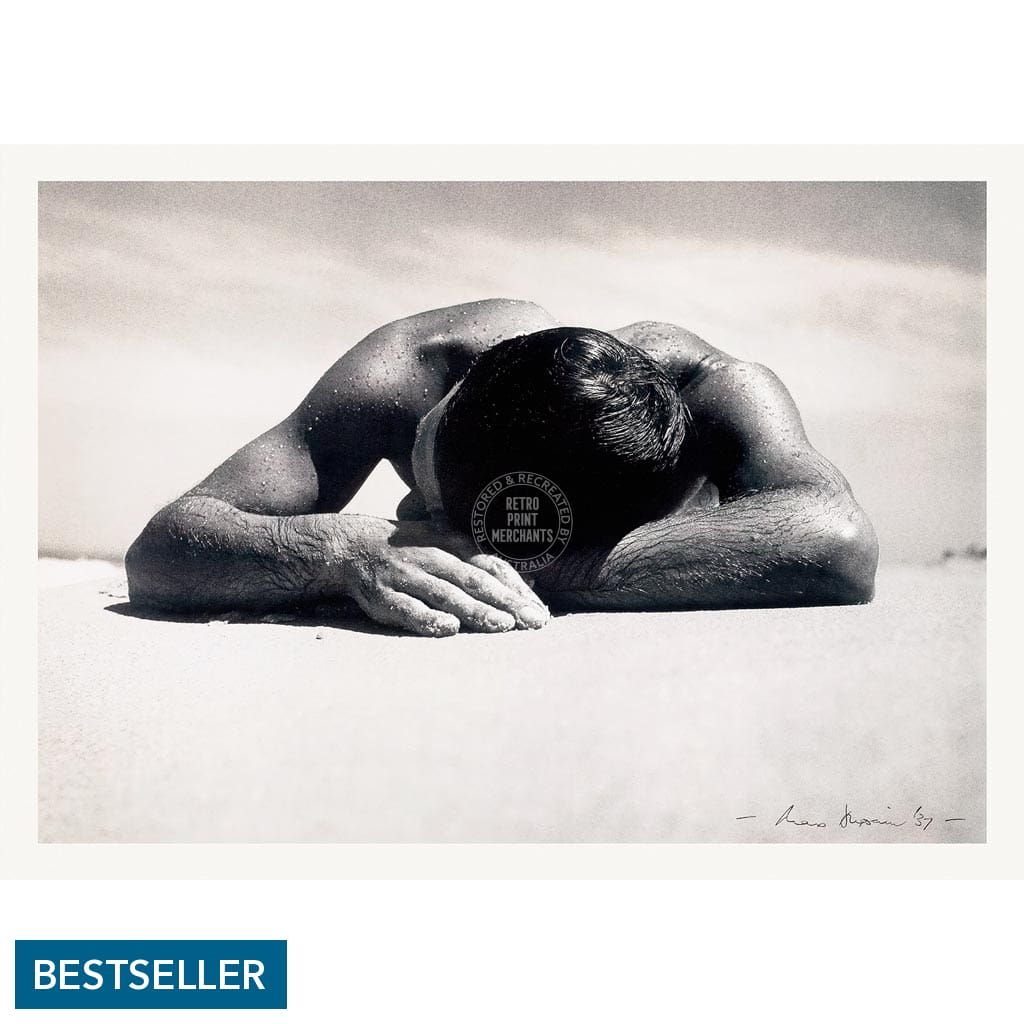 Sunbaker 1937 | Australia A3 297 X 420Mm 11.7 16.5 Inches / Unframed Print Art