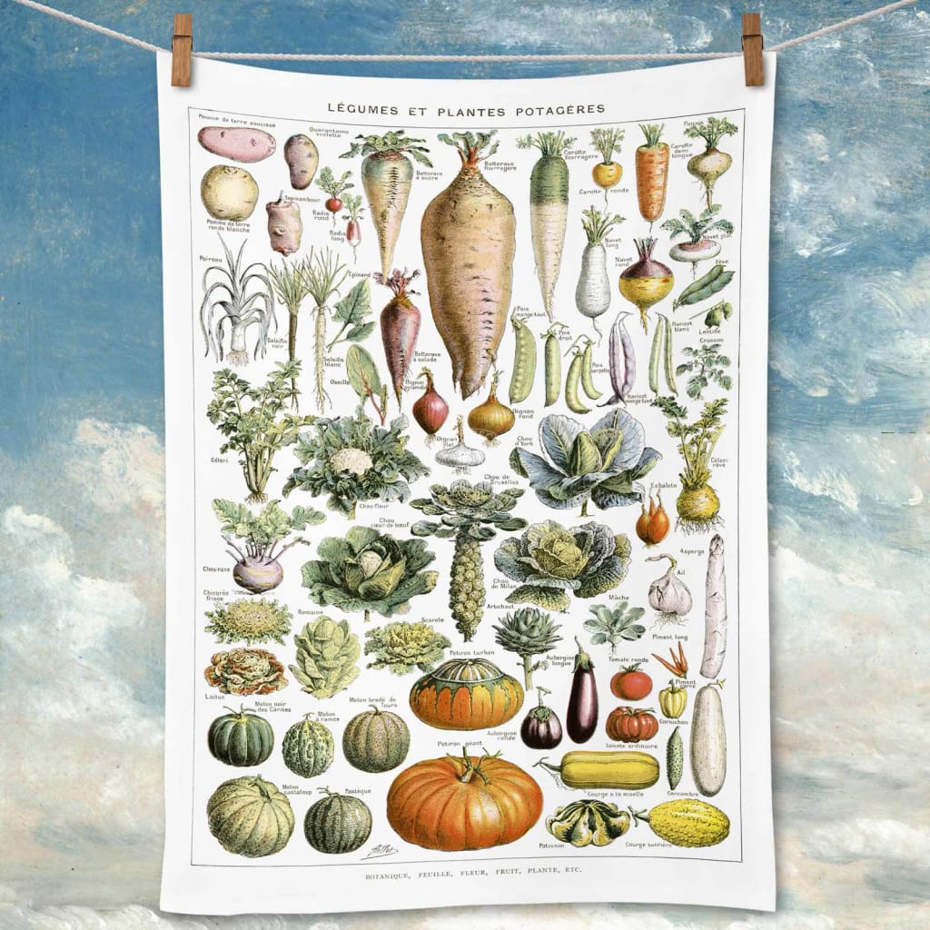 Linen Tea Towel | Legumes Linen Tea Towel