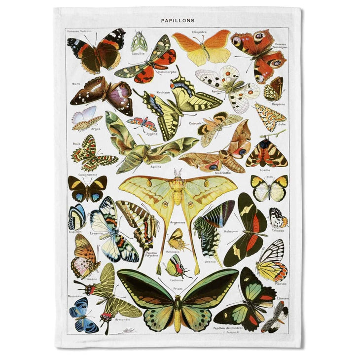 Linen Tea Towel | Papillons Linen Tea Towel