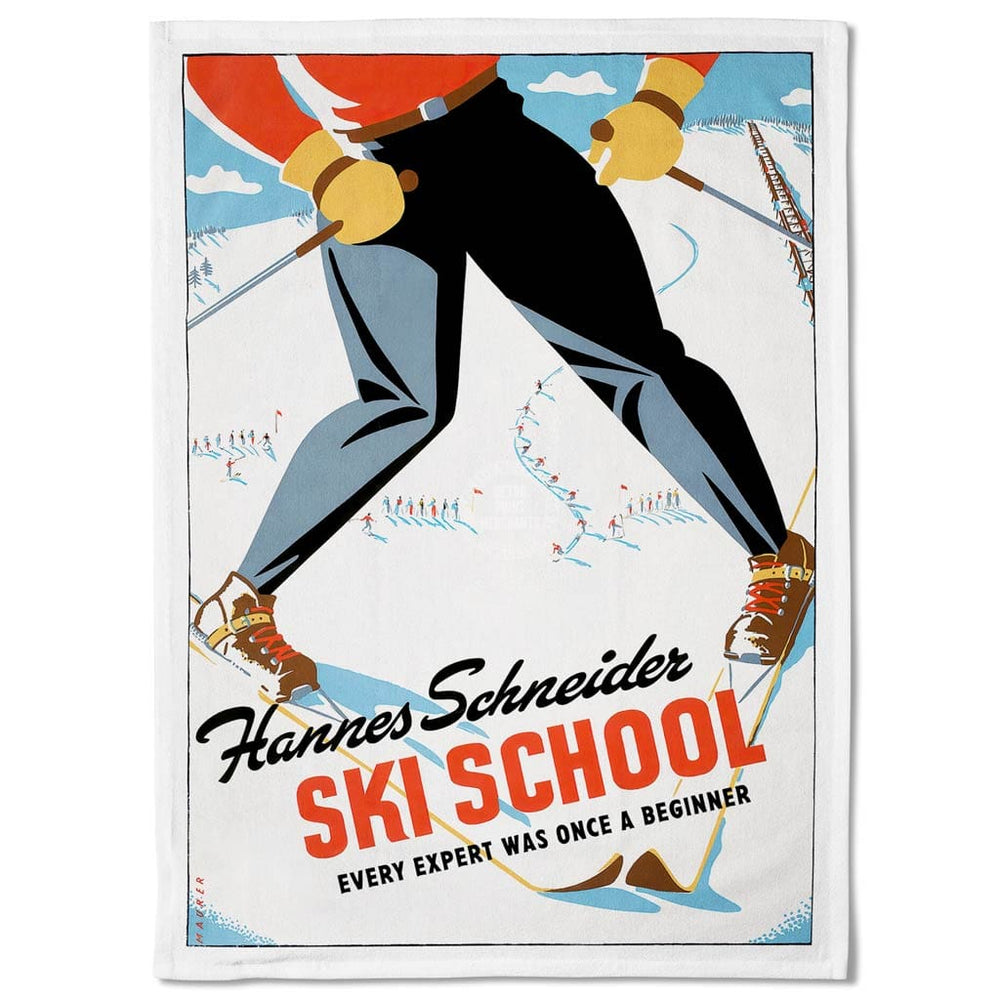 Linen Tea Towel | Ski School Linen Tea Towel