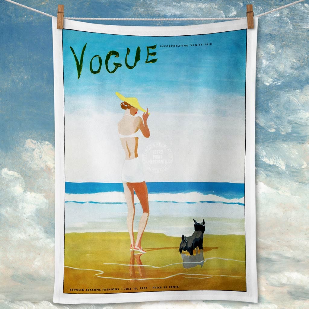 Linen Tea Towel | Vogue Beach Linen Tea Towel