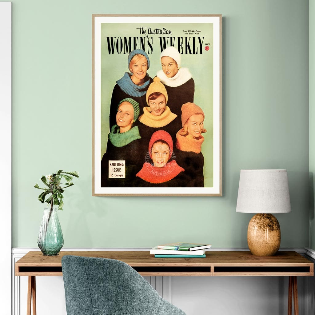 The Australian Women’s Weekly 1961 Knitting Issue | Australia A3 297 X 420Mm 11.7 16.5 Inches /