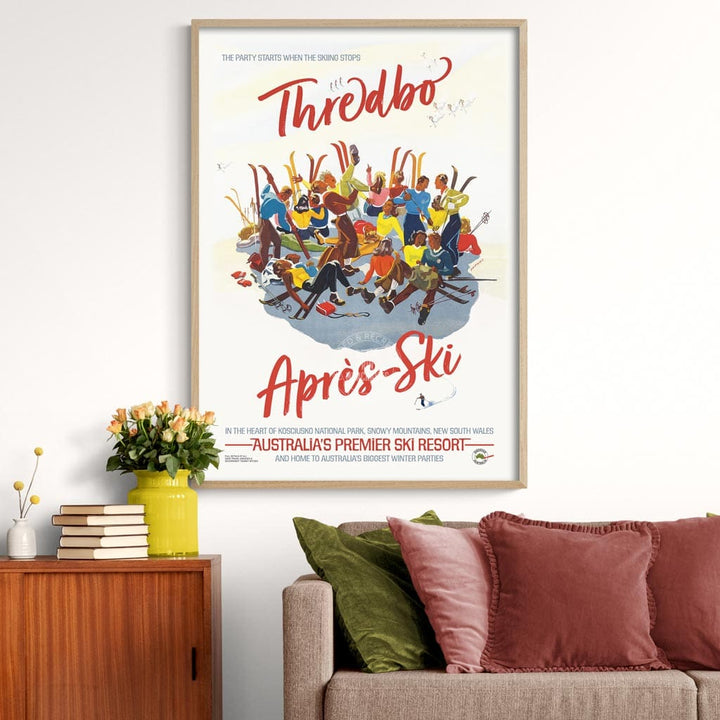 Thredbo Apres-Ski | Australia A3 297 X 420Mm 11.7 16.5 Inches / Unframed Print Art