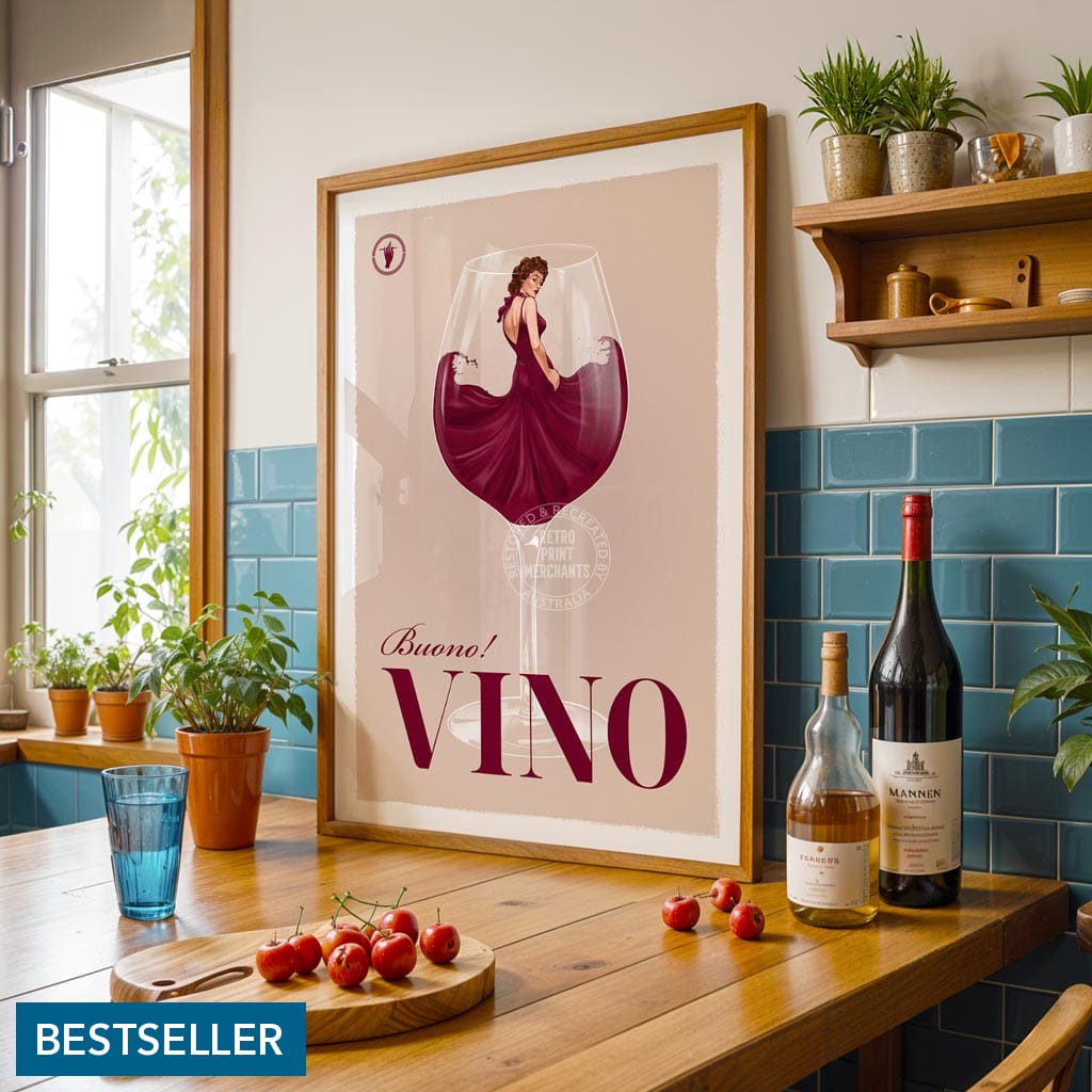 VINO | WORLDWIDE A3 | 297 x 420mm | 11.7 x 16.5 inches / Unframed Print Print Art