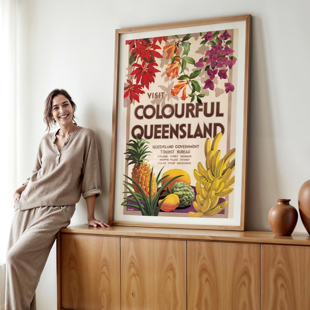 VISIT COLOURFUL QUEENSLAND | AUSTRALIA Print Art
