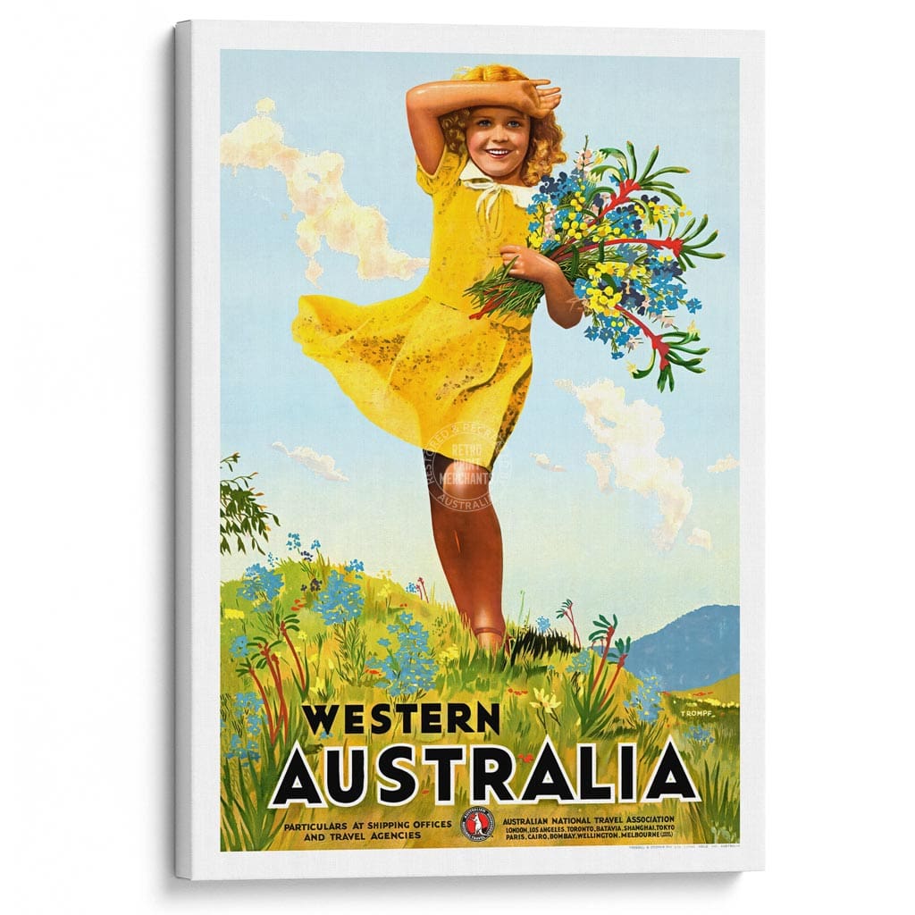 Western Australia Wildflowers | A3 297 X 420Mm 11.7 16.5 Inches / Stretched Canvas Print Art